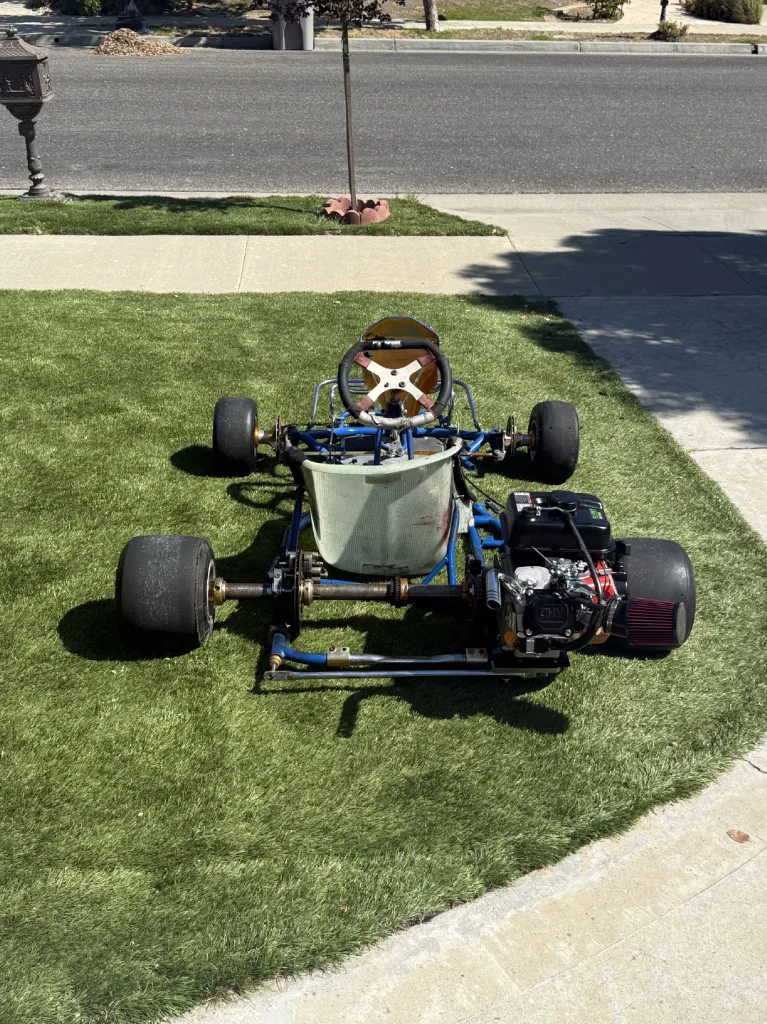 Completed racing go-kart capstone build